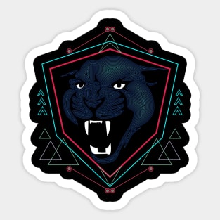 Angry Tiger Sticker